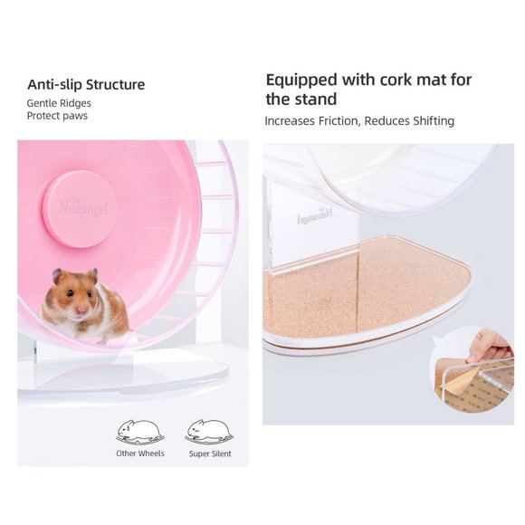 Exercise Wheel 12" suitable for hedgehog, hamster, gerbils, mice and small pets - Picture 5 of 6